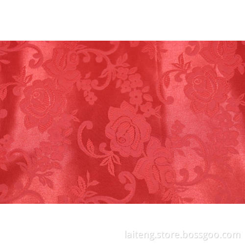 100% Polyester Jacquard Poly Satin Fabric